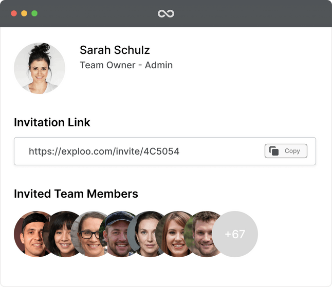 Quickly invite your whole team